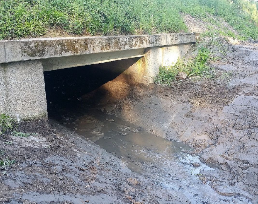 fertig geräumte Brücke